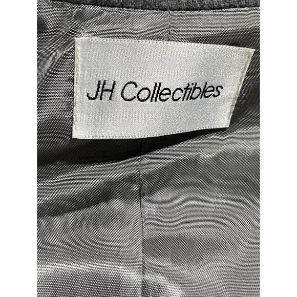 VTG JH Collectibles Blazer Jacket Wool Double Breasted Academia Women Sz 12 Gray - Picture 10 of 10